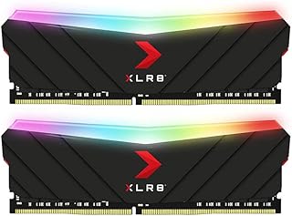 PNY اكس ال ار 8 للالعاب 16GB (2x8GB) DDR4 DRAM 4000MHz (PC4-32000) CL18 1.35 فولت RGB ثنائي القناة (DIMM) ذاكرة RAM - MD16GK2D4400018XRGB، من بي ان واي