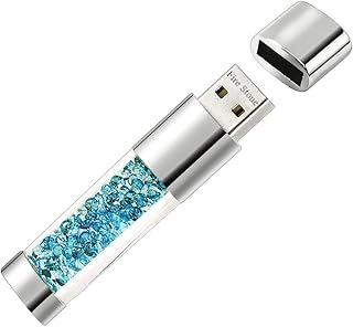 ذاكرة فلاش USB 2.0 من لافلي دايموند لتخزين البيانات، هدية بندريف (64 جيجابايت، ازرق بحري)، من فاير ستون