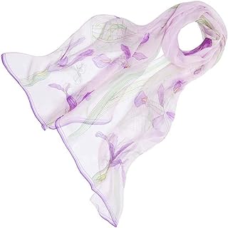 Signare Woment's 100% Silk Lightweight and soft Scarf/Headwear