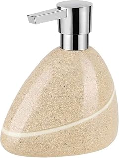 Large Capacity Ceramic Soap Dispenser 400ml/13.5oz Soap Pump Dispenser Can Fill Liquid Hand Soap Dispensers for Bathroom and Kitchen Lotion Bottle (A)