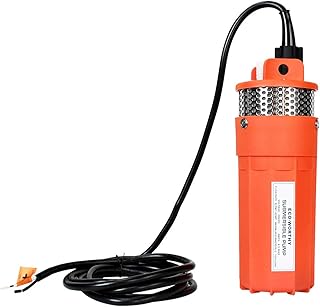 مضخة مياه آبار عميقة غاطسة ECO-WORTHY 24V بكابل 10 أقدام 1.6GPM 4 '' 5A ، أقصى رفع 230 قدمًا - 70 مترًا ، مضخة تيار مستمر - طاقة بديلة تعمل بالطاقة الشمسية مزرعة ومضخة غاطسة بئر عميق