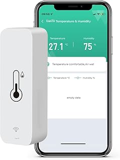 مستشعر ذكي حساس الرطوبة درجة الحرارة تويا الذكي واي فاي مرطب داخلي يعمل مع تطبيق الحياة الذكية والتحكم في الصوت المنزلي جوجل اليكسا أمازون من يانتي