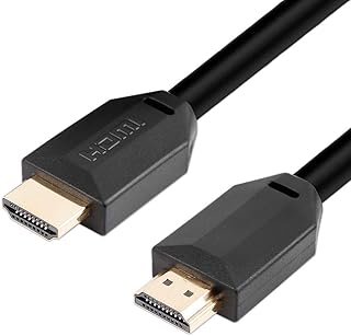 كيبل HDMI عالي السرعة ذكر الى ذكر بطول 6 اقدام (6 اقدام/1.8 متر) يدعم 4K 30Hz وثلاثي الابعاد و1080p وارجاع الصوت CNE219312