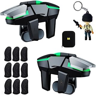 13 in 1 Mobile Phone Gaming Triggers Combo Kits for iPhones/Android Phones, Mobile Phone Game Controller for PUBG/Call of Duty/Knives Out (Boy)