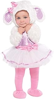 amscan - Baby Little Lamb Fancy Dress Costume with Hood Age: 6 Months-3 Years