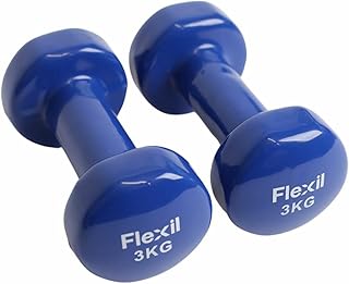 Vinyl Dumbbell Weights | Set Of Hand Weights | Home Gym Equipment | Comfortable grip