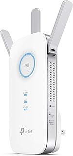 تي بي لينك - معزز WiFi AC1750 (RE450)، اختيار محرر بي سي ماغ، حتى 1750 ميجابت لكل ثانية، معزز نطاق WiFi ثنائي النطاق، معزز للانترنت، نقطة الوصول، اشارة WiFi ممتدة