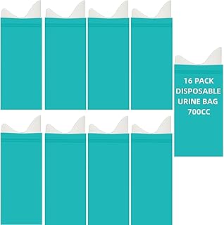 اكياس بول للاستعمال مرة واحدة للجنسين 8/12/16/24 عبوة 700 مل محمولة للتخييم والسفر والتبول والقيء والازدحام المروري والتخييم والمشي لمسافات طويلة والحوامل والمرضى من الرجال والنساء والاطفال