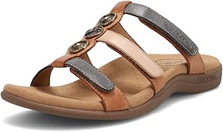 Taos Prize 4 Women's Walking Sandal - Stylish and Adjustable Three Strap Open Back Slide On Walking Sandal with Premium Arch Support and Cushioning for All Day Comfort