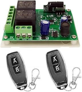 مفتاح ذكي اي - 5-30 فولت 2 قناة مع وحدة ترحيل جهاز تحكم عن بعد عالمي 24 2 تأخير 433Mz جهاز تحكم عن بعد وجهاز استقبال (2 جهاز تحكم عن بعد وجهاز استقبال واحد)