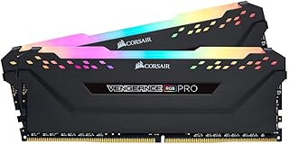 ذاكرة 16GB (2×8GB) فنجيانس برو باضاءة RGB 3600MHz C18 من كورسير، اسود، CMW16GX4M2Z3600C18، DDR4