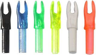 MILAEM Pack of 50 Archery Arrow Cams Interchangeable Cams Plastic Insert Arrow-Tails for ID 4.2 mm Arrow Shaft (Transparent Yellow)