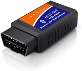 قارئ رمز محول الماسح الضوئي ELM327 obd2 obdii بلوتوث لنظام اي او اس واندرويد وويندوز، قارئ رمز تشخيص السيارة التلقائي وأداة المسح الضوئي، قراءة ومسح ضوء محرك فحص السيارة لمركبات فورد لينكولن مازدا