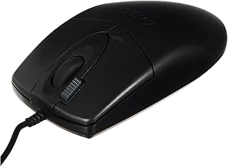 A 4 تيك OP-620D Optical – Mouse (USB، PC، أسود، يمكن استخدامه بكلتا اليدين، بلاستيك) أحادي اللون