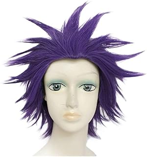 Wigs Red Hair Purple Wig Synthetic Cosplay Wig Pastel Colorful Costume Wig(Red)