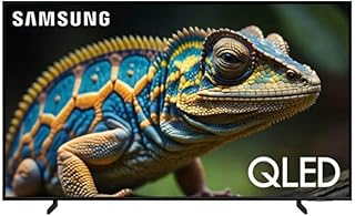 تلفزيون كلاس QLED سمارت 4K Q60D سلسلة كوانتوم HDR من سامسونج مع خاصية تتبع الاجسام، تقنية موشن اكسليراتور، تصميم نحيف، موزع ألعاب، اليكسا مدمج (QN32Q60D، موديل 2024)، أسود