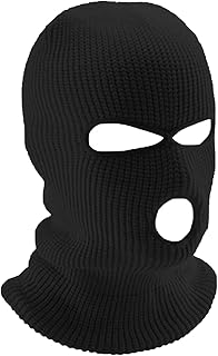 JSGBZK Balaclava, Balaclavas for Men, Black Balaclava, Men's Balaclavas Both Male and Female Winter Neck Warm Knit Balaclava Face Cover for Outdoor Sports Fishing Skiing Motorcycle