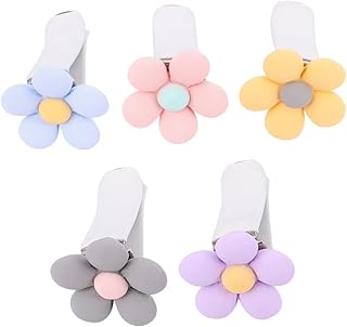 PLAFOPE 5 Pieces Flower-Shaped Car Ventilation Clips, Essential Oil Diffuser for Car, Aromatherapy, Car Accessories, Fragrance Dispenser for Vehicle Ventilation, Decoration for Car, Interior