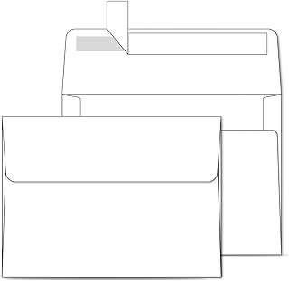 او هو هو مغلفات بيضاء قابلة للطباعة مقاس ايه 7 5×7 500 عبوة - اغلاق ذاتي سريع، لبطاقات 5×7، مثالية لبطاقات الكريسماس وحفلات الزفاف والدعوات والصور والتخرج وحفلات استقبال المولود، 5.25×7.25 انش