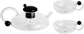 CKJXCVB Tea pot Electric Pottery Stove Borosilicate Glass Teapot Cup Coffee Glass Teapot With Removable Filter Kettle