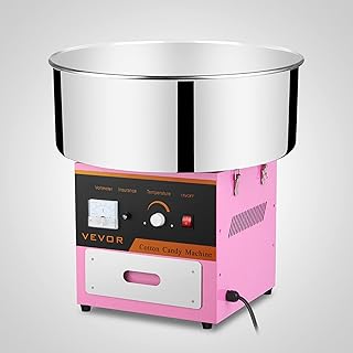 GZDyfpz Candy Floss Maker Cotton Candy Machine Commercial Cotton Candy Machine Stainless Steel Cotton Candy Maker for Birthday Wedding Party