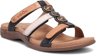 Taos Prize 4 Women's Walking Sandal - Stylish and Adjustable Three Strap Open Back Slide On Walking Sandal with Premium Arch Support and Cushioning for All Day Comfort