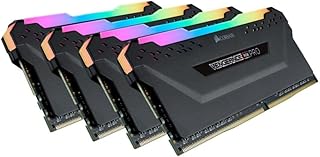 ذاكرة جهاز كمبيوتر مكتبي DDR4 3600 بي سي 4-28800 16 من كروسير فينجيانس بالفضاء اللوني RGB برو بسعة 32 جيجا 4x8 - أسود كورسير فينجانس ار جي سعة 8.0 GB