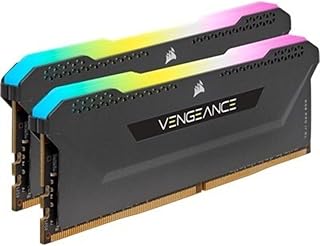 ذاكرة DDR4 3200 فينغانس اس ال احترافية بالفضاء اللوني RGB بحجم 16 جيجا 2× 8 PC4-25600 C16 1.35 فولت مخصصة لمعالج AMD رايزن- بلون اسود موديل CMH16GX4M2Z3200C16 من كورسير سعة 8.0 GB