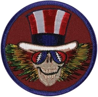 جريتفول ديد - مطبوع عليه عبارة Grateful Dead - Uncle Sam Patch Red