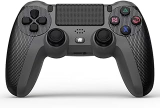 Wireless Controller Gamepad for PS4/PS4 Slim/PS4 pro/PC, with USB Charge Cable, with Dual Vibration, Clickable Touchpad, Audio Function, Light Bar and Anti-Slip Handle