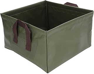 Collapsible Water Bucket Strong Carrying Capacity Portable 13L Capacity Strong Handle Collapsible Bucket Multipurpose Driving Outdoor Travel (OD Green)