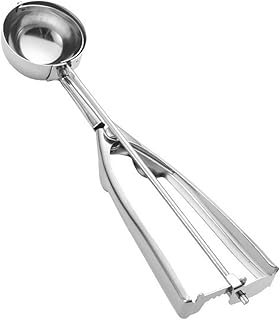 CKJXCVB Kitchen tongs Ice Cream Scoop 6cm Stainless Steel With Trigger Cookie Scoop Spoon Frozen Cooking Tools Ice Cream Decorating Tool