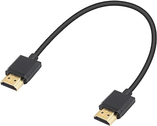 ديوتيك كيبل HDMI الى تمديد رفيع للغاية ذكر لتلفزيون ستيك ثلاثي الابعاد و4K UHD 2.0 موسع 30 سم/12 انش لحاسوب محمول