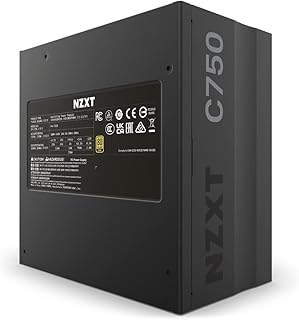 NZXT وحدة امداد طاقة C750 - PA-7G1BB-UK - وحدة امداد طاقة 750 واط - معتمدة من 80+ جولد - وحدات كاملة - كيبلات مغلفة - وحدة امداد طاقة ايه تي اكس للالعاب