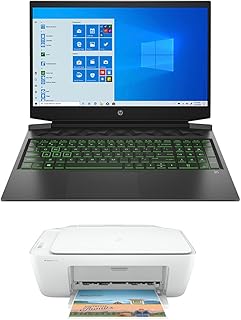 HP لابتوب العاب بافليون 16-a0012ne بشاشة FHD مقاس 16.1 انش ومعالج انتل كور i7 الجيل العاشر وذاكرة RAM 16GB وهارد ديسك 1TB وSSD 256GB وبطاقة رسومات انفيديا جيفورس GTX 1660 Ti سعة 6 جيجا، ويندوز 10،