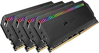 كورسير ذاكرة كمبيوتر مكتبي دوميناتور بلاتينيوم RGB 32GB (4x8GB) DDR4 3600 (PC4-28800) C18 1.35 فولت - اسود