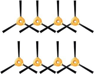 قطع غيار فرش جانبية لملحقات المكنسة الكهربائية الروبوتية ديبوت N79S N79 ديبوت 500 - 8 قطع، ابيض
