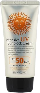 كريم واقي من الشمس للاشعة فوق البنفسجية المكثفة من 3 دبليو كلينك (SPF50+، 70 مل)، 50 SPF