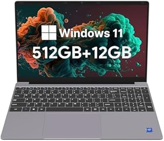 لابتوب ماكس سيغانغ ستيودنت 15.6 انش، 12GB DDR4، 512GB SSD، انتل N5095 مع نوت بوك HD، ويندوز 11 هوم، زاوية مفتوحة 175 درجة، نوع سي، ميني HDMI، USB 3.2، 5000mAh، واي فاي، رمادي