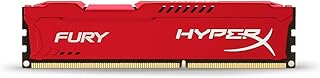 هايبر اكس ذاكرة DDR3 CL10 DIMM 4GB 1866MHz من كينجستون - احمر (HX318C10FR/4)، HX316C10FB/8