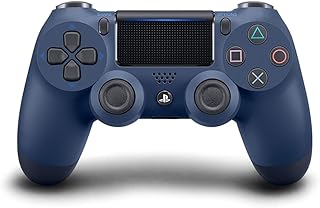 وحدة تحكم لاسلكية دوال شوك 4 لـ PS4 من سوني، لون كحلي داكن، بلاي ستيشن_4، لاسلكي,USB، أزرق