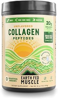 Earth Fed Muscle, The Keystone Collagen Superprotein - No Hormones, Gluten, or Artificial Ingredients