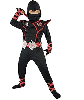 Creations Ninja Costume for Kids, Deluxe Ninja Costume for Boys Dress Up