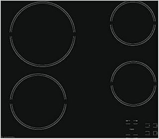 موقد كهربائي سيراميك مدمج 60×60 سم من اريستون، 4 مناطق طهي، لوحة تحكم باللمس، 4 مؤشرات تشغيل، تنظيم مشع، سهل التنظيف، يمكن استخدام الأواني والمقالي الكبيرة، صنع في إيطاليا، HR611CA