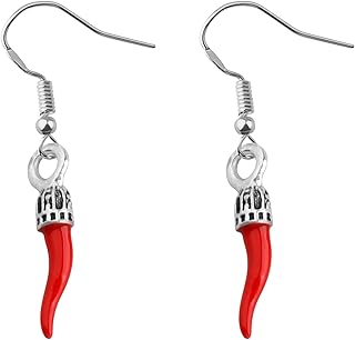 Tiny Red Pepper Earring Hot Chili Dangle Earrings Red Chilli Earrings Vegetable Food Jewelry for Women Girls