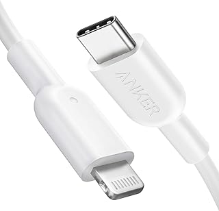 كيبل USB C الى لايتنينج من انكر، شاحن ايفون 11 [معتمد من آبل بمقاس 6 قدم] باورلاين II لهاتف ايفون SE / 11 برو/X/XS/XR / 8 بلس/ ايربودز برو، يدعم توصيل الطاقة