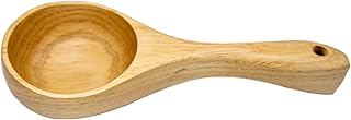 Tutuxio Wooden Scoop Ladle, Solid Wood Kitchen Rice Scoop Multipurpose Large Serving Soup Tablespoon for Cooking, Bath Salt, Canisters Flour