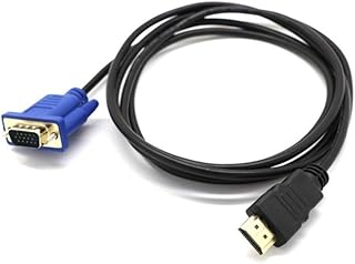 خط بيانات HDMI الى VGA 1080P HD مع كابل محول صوت 1.5 متر حاسوب محمول شخصي شاشة عرض