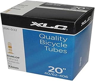 XLC Unisex - Adult Bicycle Inner Tube 20 x1.5/2.5 40/62-406 DV 35 mm VT-D20, Black, One Size