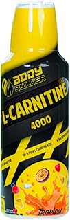 كارنيتين 4000 ملجم | بودي بيلدر L Carnitine - يحرق الدهون يقلل من فرط نشاط الغدة الدرقية يوفر الطاقة يحسن الدورة الدموية مكملات فقدان الوزن نباتي خالي السكر استوائي 500 مل سائل